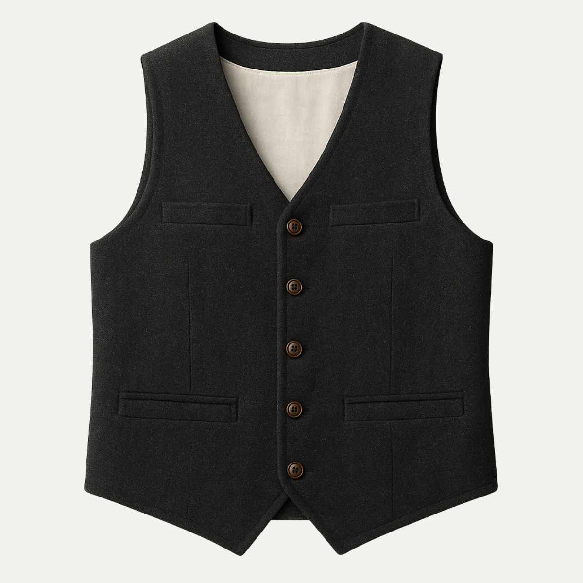 St Andrews Men's Vintage Button Up Vest - Vonnera