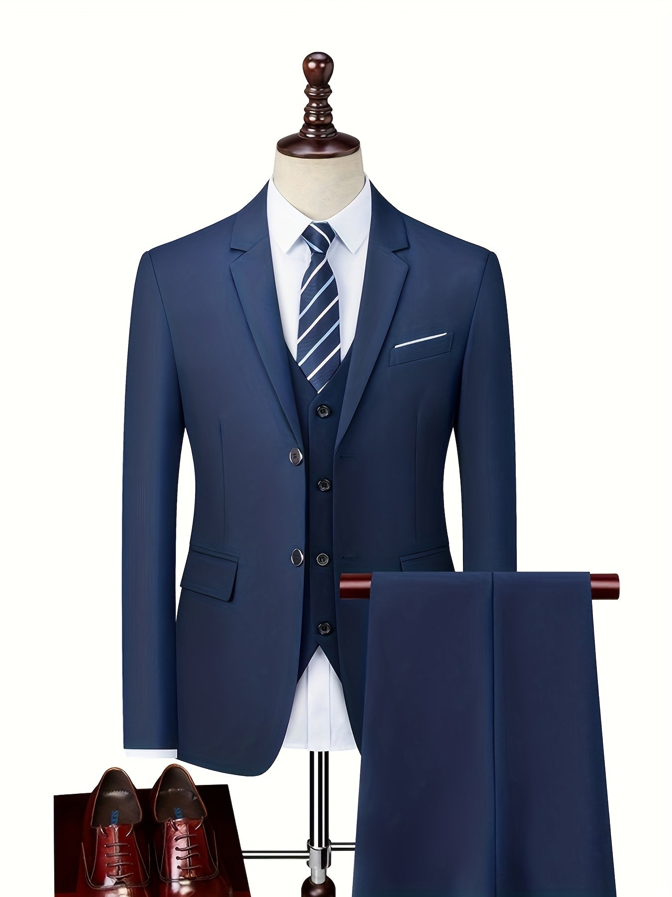 Men's Two Piece Suit Single Breasted Notch Lapel
