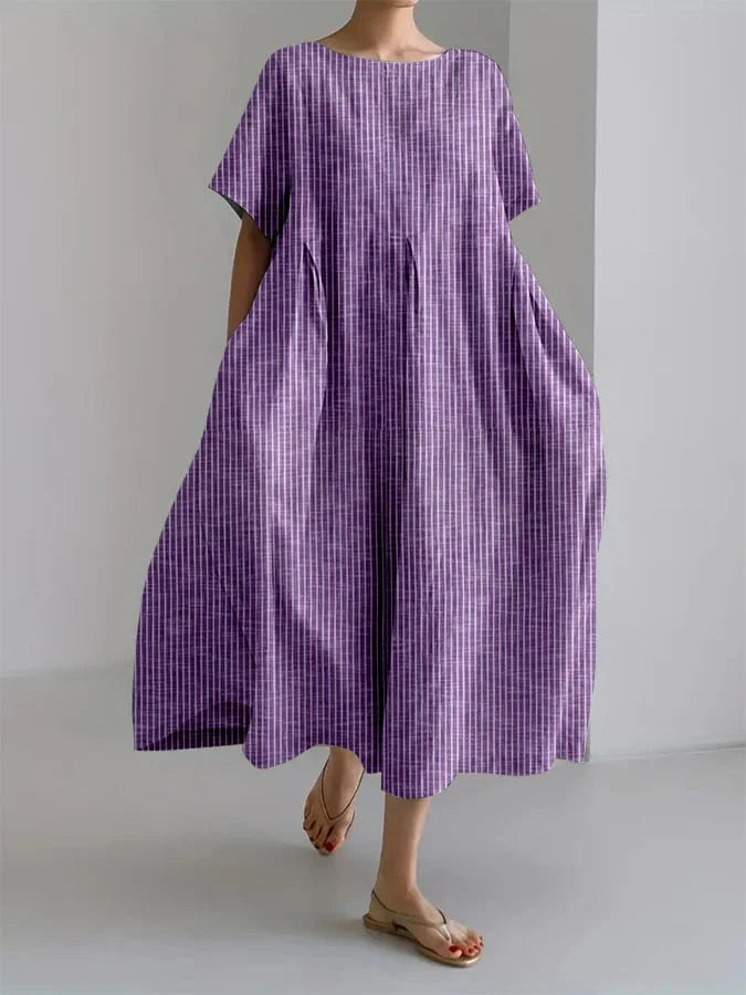 BIANCA | Casual Long Dress with Comfortable Cut and Retro Style for Every Day