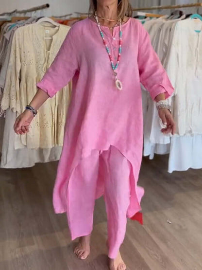 Women's Linen Pantsuit - Vonnera