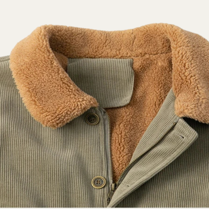 Men's Corduroy Sherpa Jacket Warm Winter