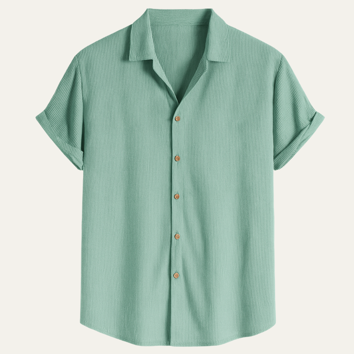 Men's Corduroy Shirt Modern Casual Button Up - Vonnera