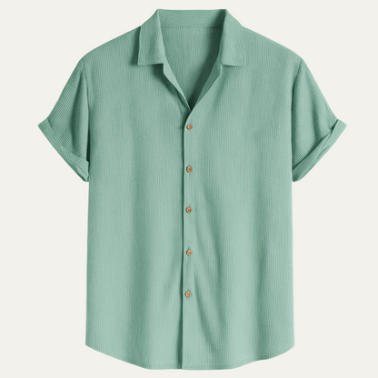 Men's Corduroy Shirt Modern Casual Button Up - Vonnera