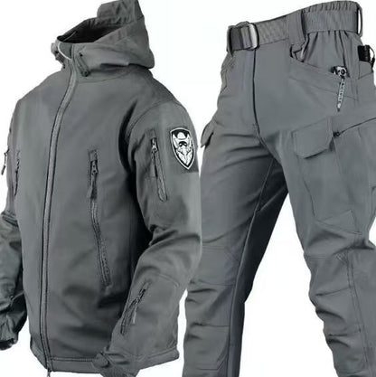 Men's 2-Piece Suit Multi Pocket Jacket And Pants