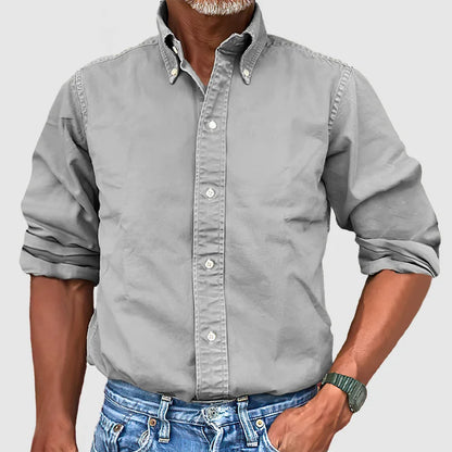 Men's Long Sleeve Shirt Classic Cotton