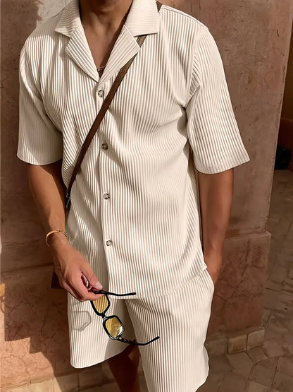 Linen Summer Set Casual Beige