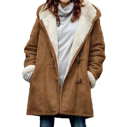 Women's Fleece Hooded Jacket Winter