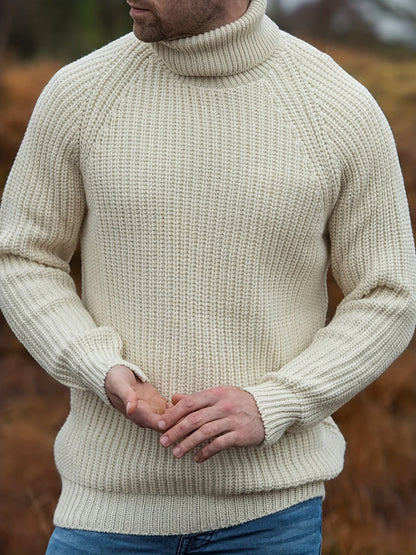 Men's Turtleneck Knit Sweater Autumn Winter