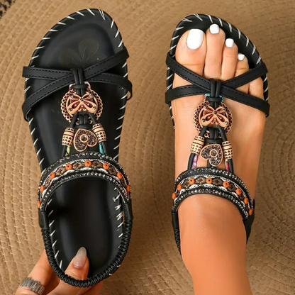 Women's Flat Strappy Sandals Open-Toe