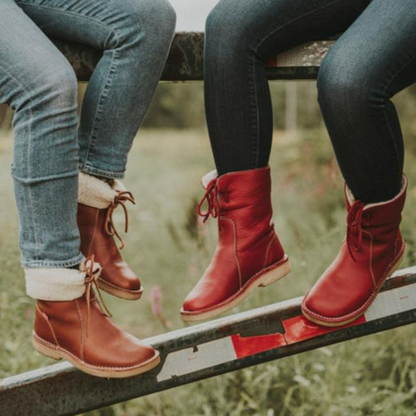 Women's Ankle Boots Folded Cuff