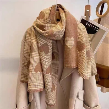 Comfy Plaid Tassel Scarf Warm Double Sided