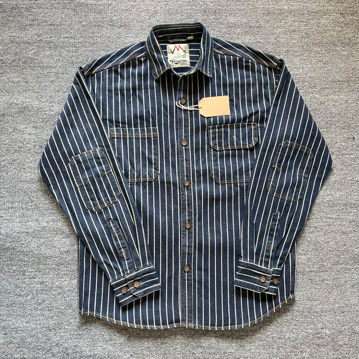 Men's Heavy Cotton Striped Casual Shirt
