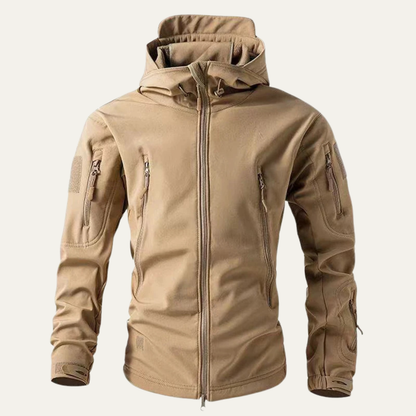 Men's Softshell Fleece Lined Windbreaker Jacket
