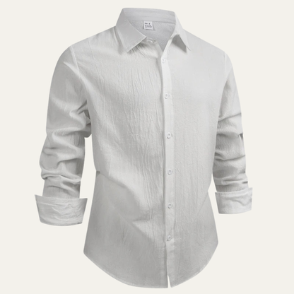Men's Linen Cotton Business Shirt