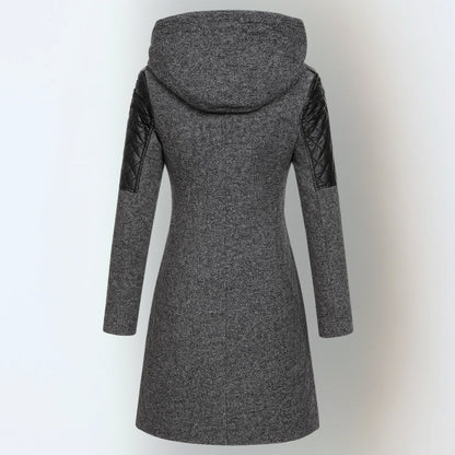 Women's Asymmetrical Zip Hooded Coat