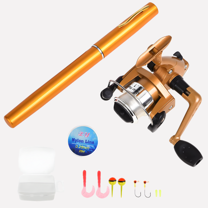 Portable Mini Telescopic Fishing Rod Reel Combo