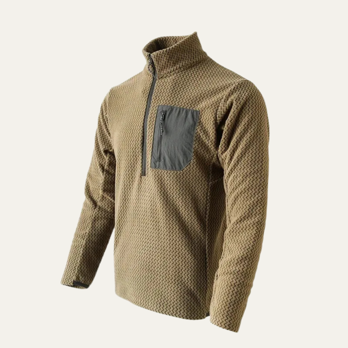 Warwick Men's Wavy Sweater Chest Pocket