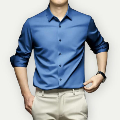 Ami Men's Non-Iron Dress Shirt Wrinkle-
