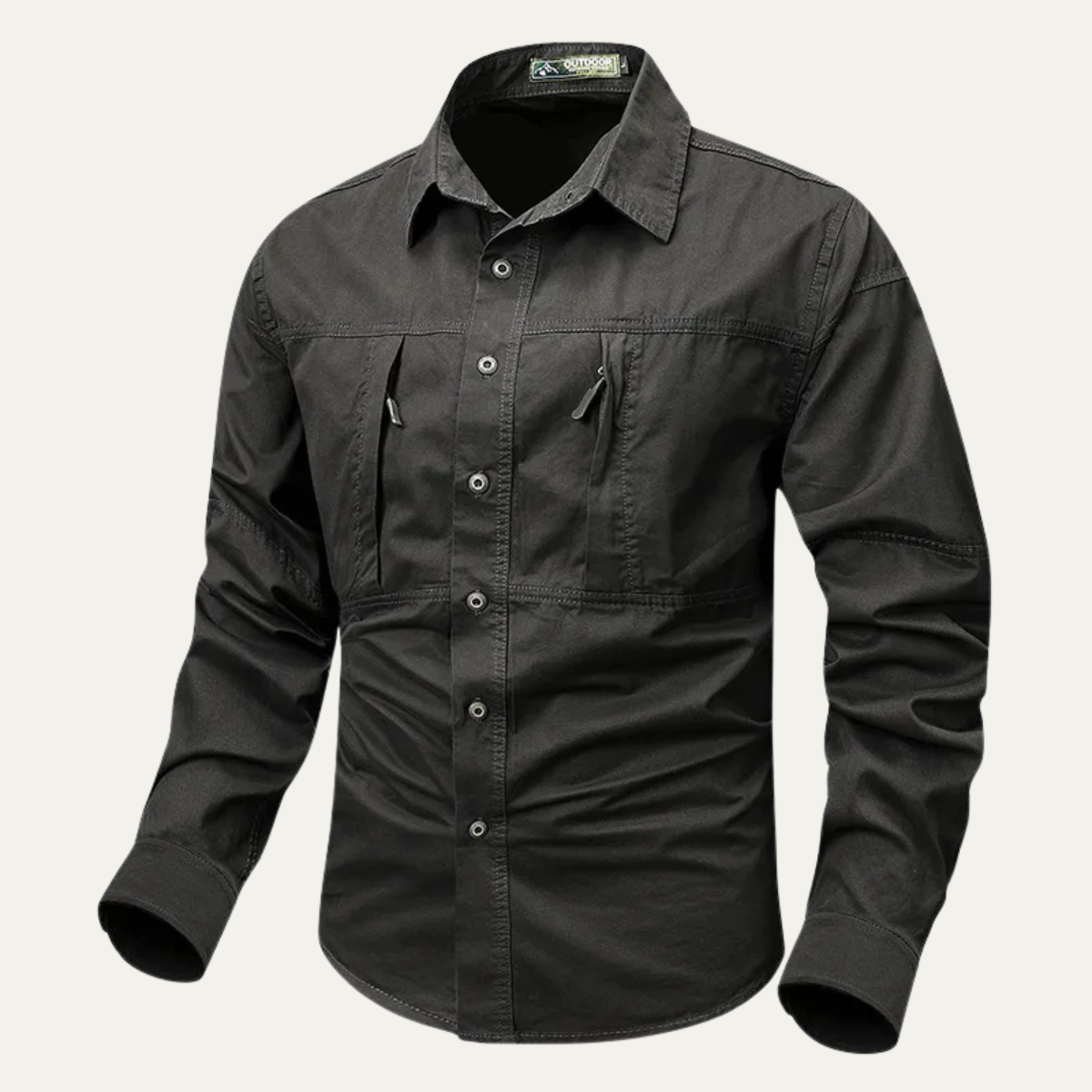 Men's Tactical Sweater Wool Blend With Pockets
