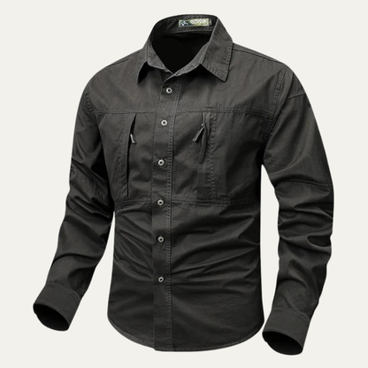 Men's Tactical Sweater Wool Blend With Pockets