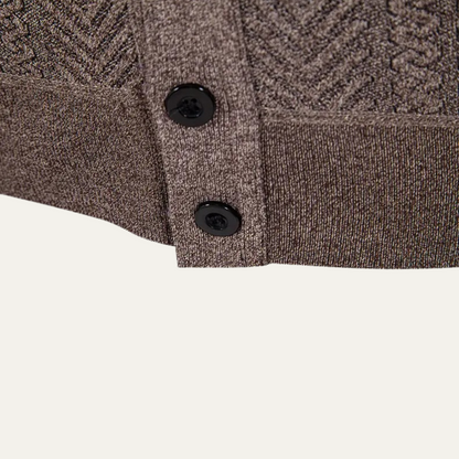 Men's Casual Cardigan Knit Button Up With Pockets
