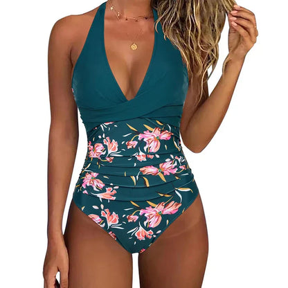 Women's Halter Neck Swimsuit Comfortable - Vonnera