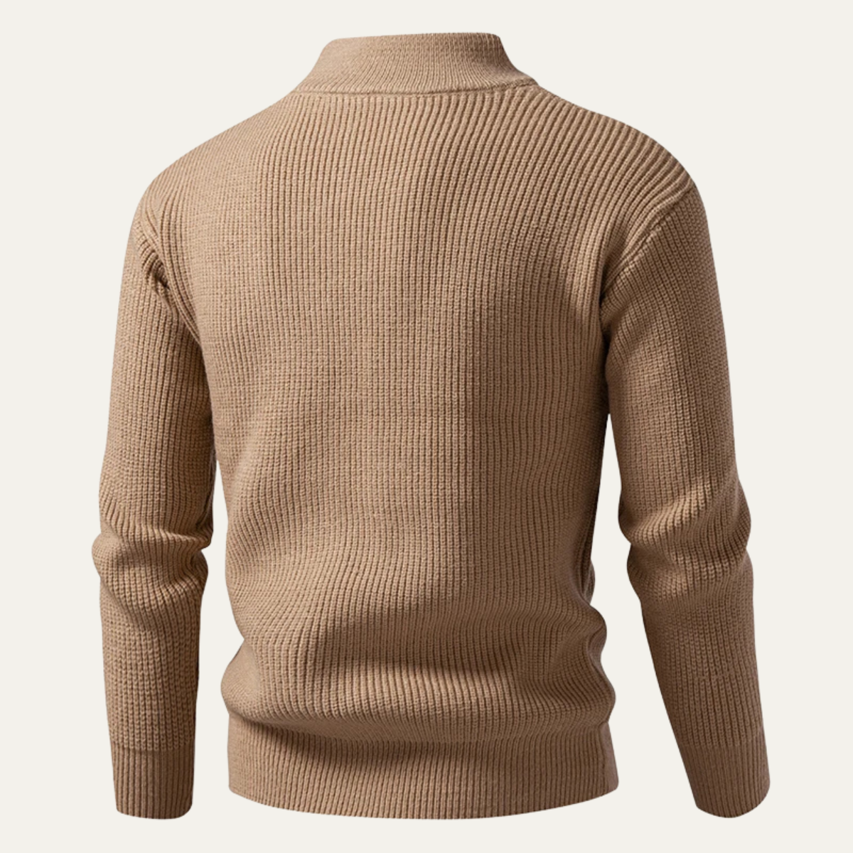 Men's Half Zip Knit Sweater Ashbury Stand Collar