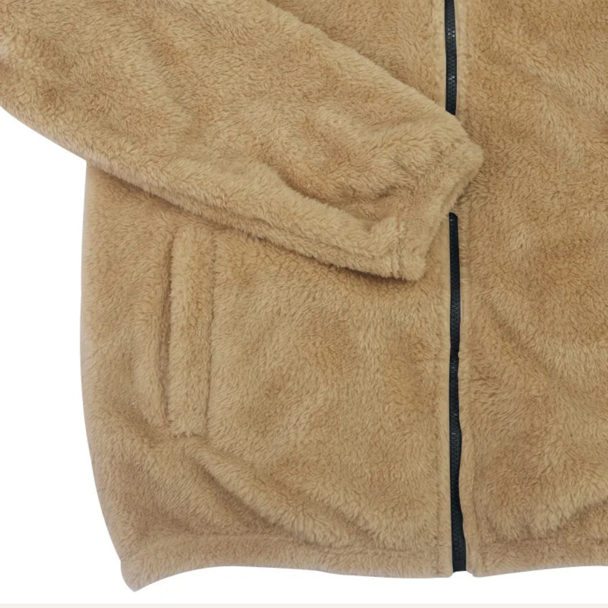 Men's Velvet Hoodie Fleece Jacket Soft Warm