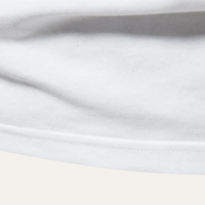 Men's Cotton Polo Shirt Classic White
