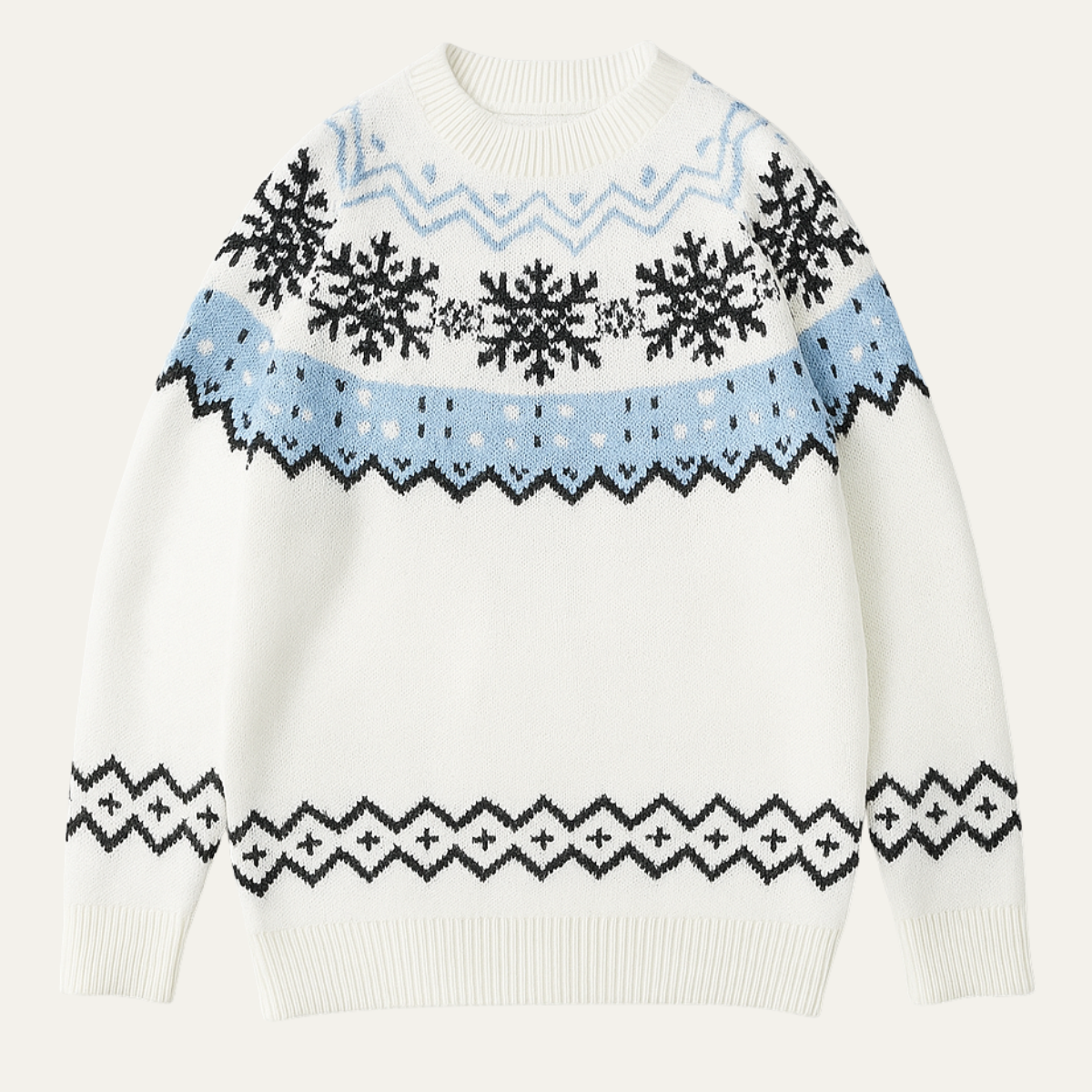 Men's Round Neck Knit Christmas Sweater - Vonnera
