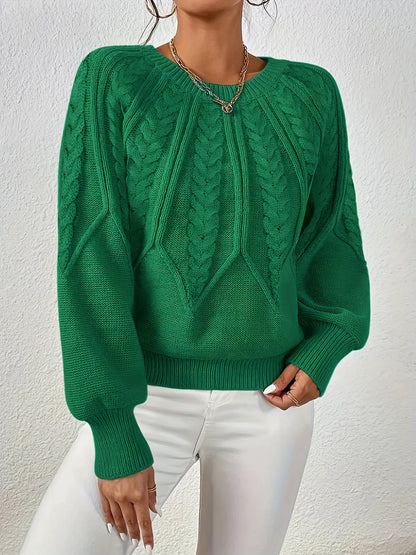 Women's Textured Crewneck Sweater