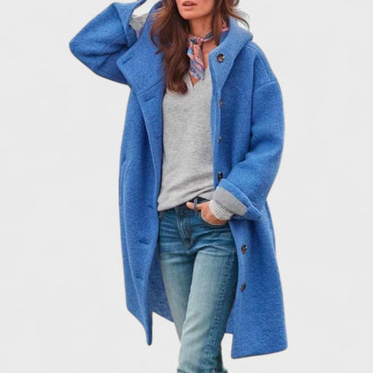 Women's Long Sleeve Coat Button Front