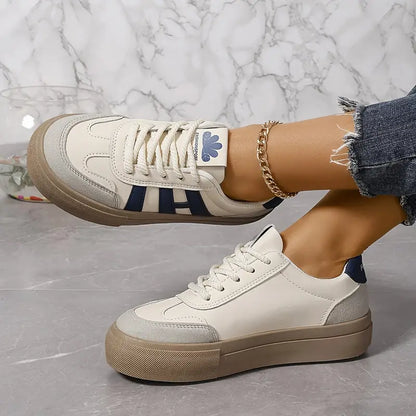 Retro Platform Sneakers Contrast Details - Vonnera