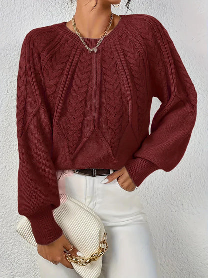 Women's Textured Crewneck Sweater