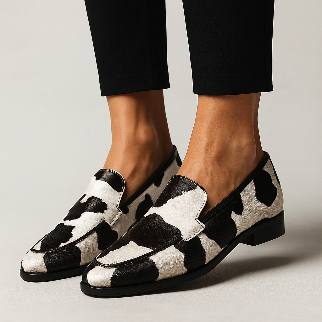 Modern Men's Loafers Leather Black - Vonnera