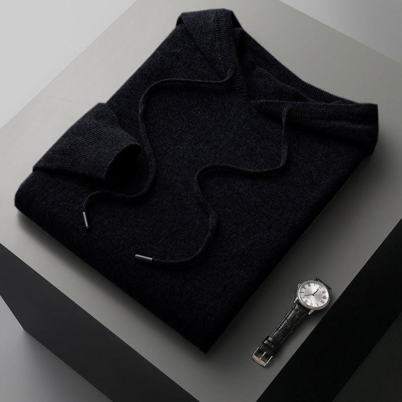 Men's Lightweight Hoodie Drawstring Sleek Design Grey