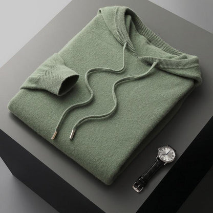 Men's Lightweight Hoodie Drawstring Sleek Design Grey