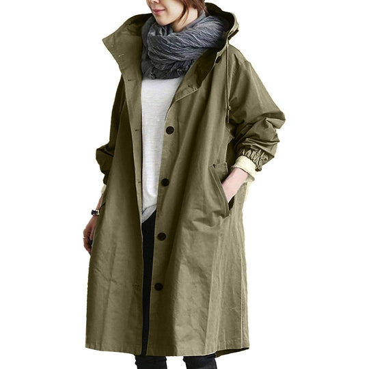 Women's Waterproof Long Raincoat - Vonnera