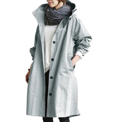 Women's Long Waterproof Raincoat