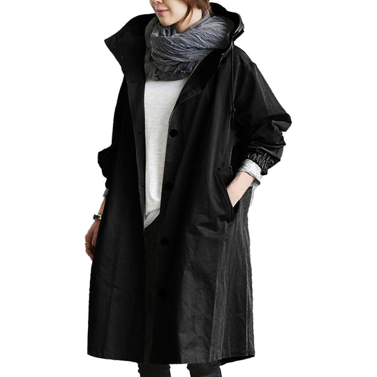 Women's Waterproof Long Raincoat