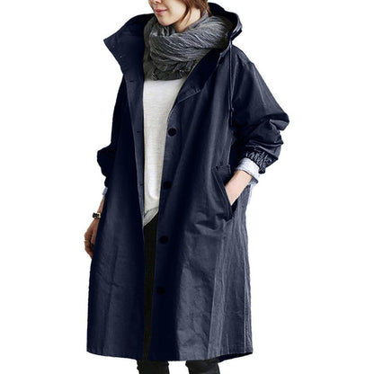 Women's Waterproof Long Raincoat