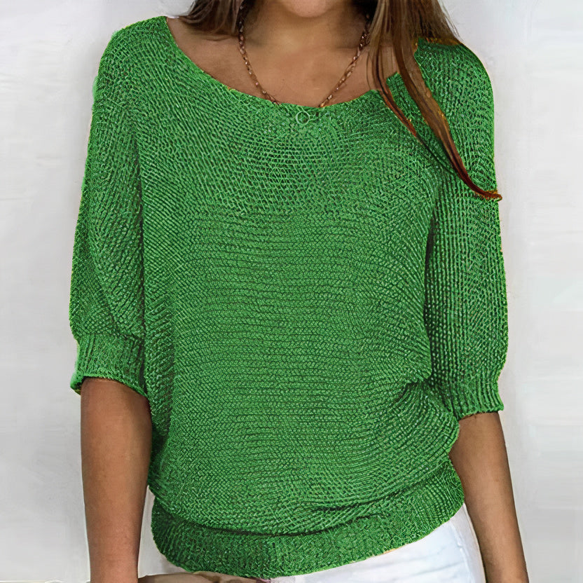 Women's Breathable Knit Sweater Lightweight Summer Jumper - Vonnera