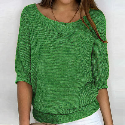 Women's Breathable Knit Sweater Lightweight Summer Jumper - Vonnera