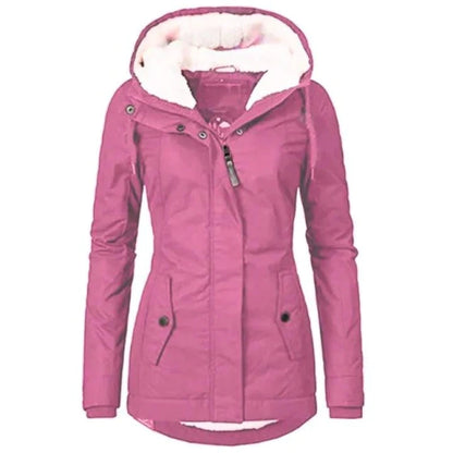 Women's Winter Coat Warm Down Filled Black