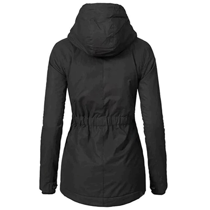 Women's Winter Coat Warm Down Filled Black