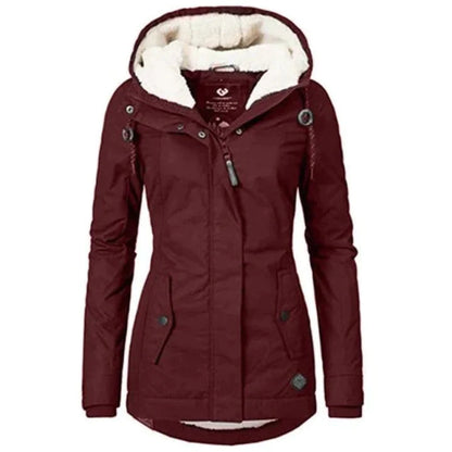 Women's Winter Coat Warm Down Filled Black
