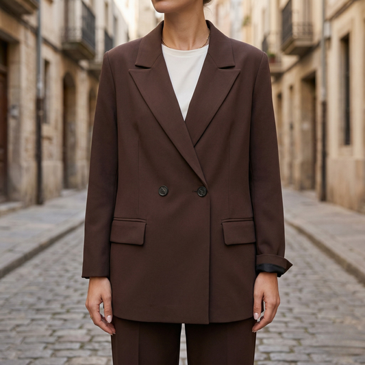 Women’s Double-Breasted Blazer Oversized Tailored