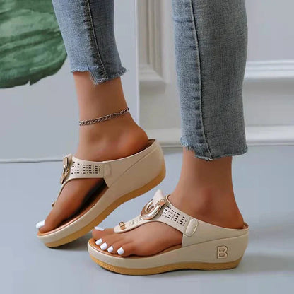 Women's Adjustable Wedge Sandals Comfortable - Vonnera