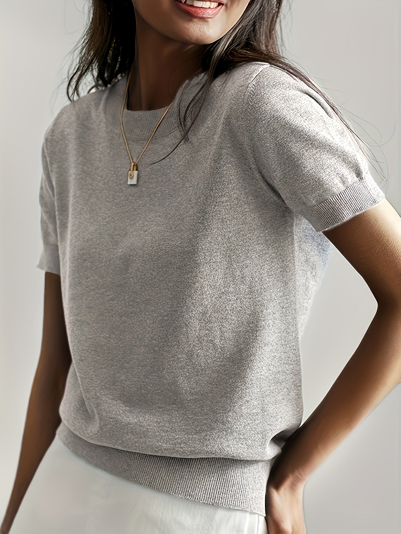 Women's Short Sleeve Knitted - Vonnera