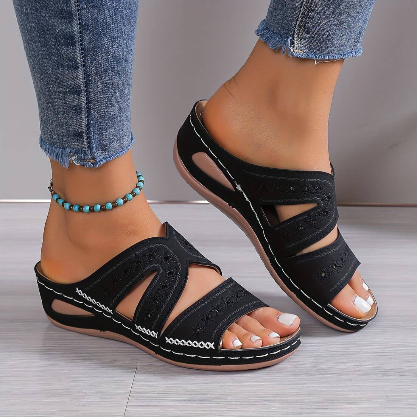 Women's Flat Slide Sandals